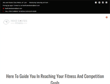 Tablet Screenshot of mikedaviesfitness.com